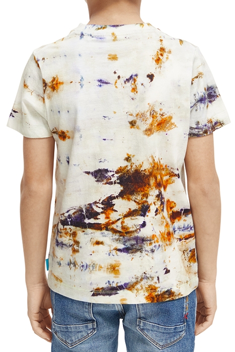 ALL-OVER PRINTED T-SHIRT IN ORGANIC COTTON OFF WHITE ICE DYE 2