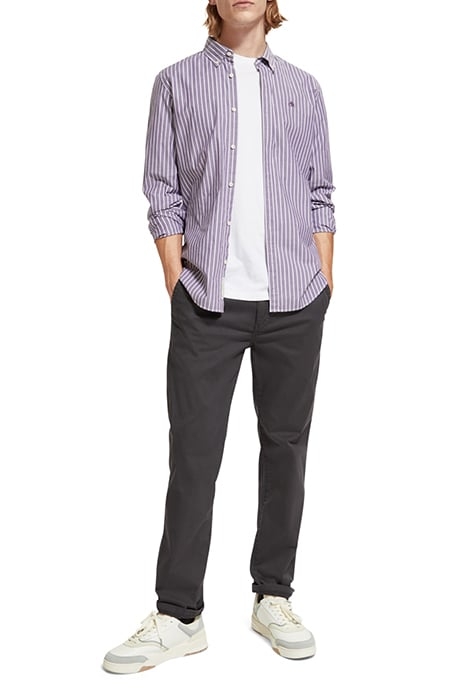 ESSENTIAL POPLIN STRIPE SHIRT LAVANDER/ VIOLET DREAM STRIPE 3