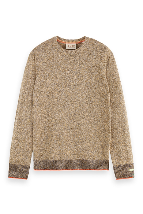 REGULAR - FIT MELANGE COTTON-BLEND PULLOVER MULTI COLOUR MEL 4