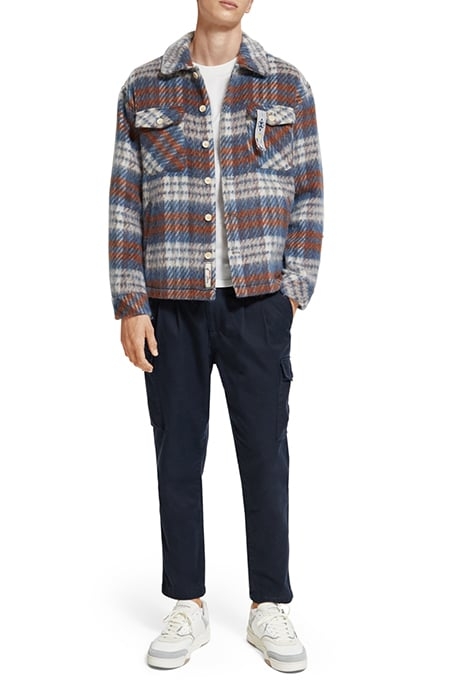 TWILT TWILL PLEATED CARGO IN COTTON TENCEL DENIM BLUE 3