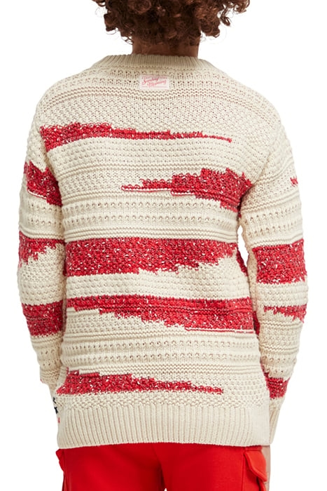 STRUCTURED INTARSIA PULLOVER CONTAINS ORGANIC COTTON STONE R 2