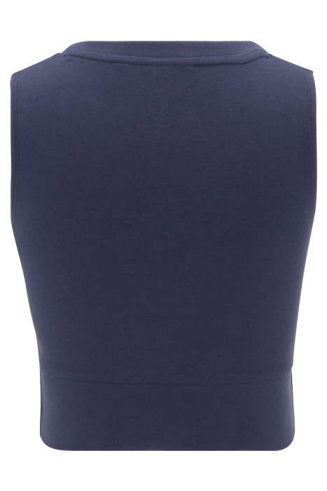 LAIXI CROPPED V-NECK TOP BLACK IRIS 5