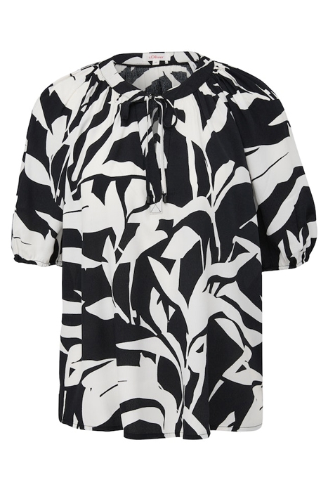 S.OLIVER BLOUSES GREY/BLACK 4