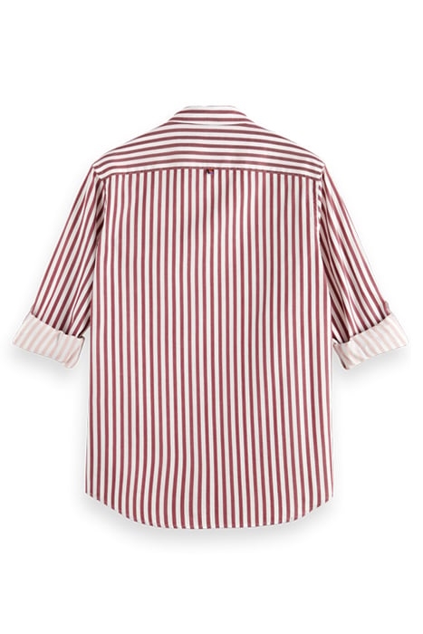 REGULAR FIT STRIPED SHIRT JAM WHITE STRIPE 5