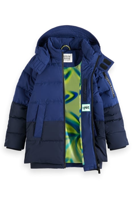 MID-LENGTH WATER REPELLENT PADDED JACKET NAVY 7