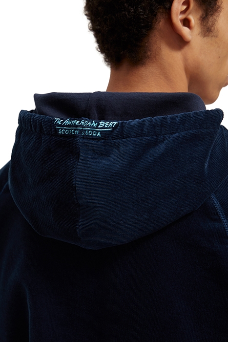 CORDUROY HOODIE STEEL 6