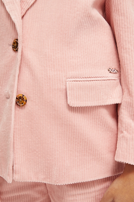 SINGLE-BREASTED CORDUROY BLAZER DUSTY PINK 7
