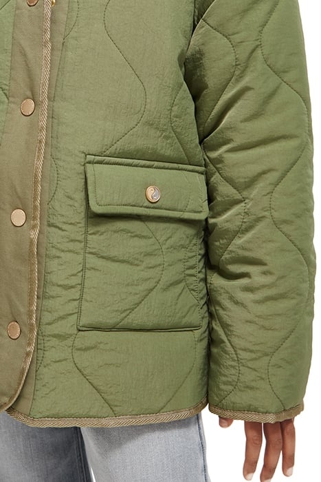 LIGHT-PADDED REVERSIBLE PRINTED JACKET MILITARY 8