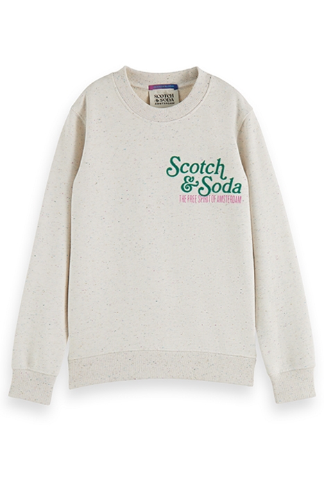 RELAXED FIT ARTWORK SWEATSHIRT OFF WHITE 4