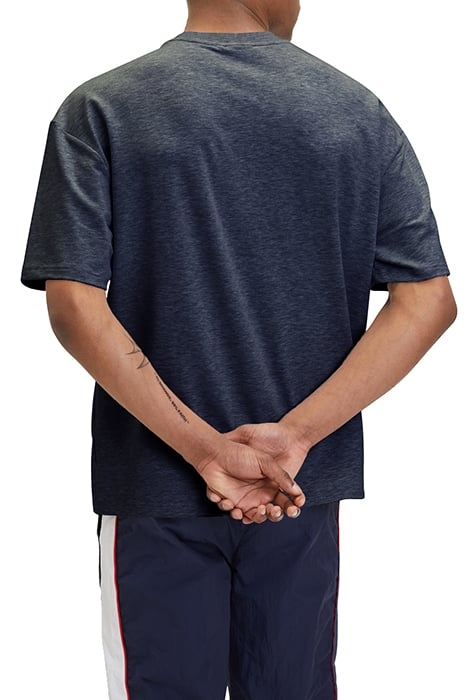 LOWELL OVERSIZED LOGO TEE BLACK IRIS 2