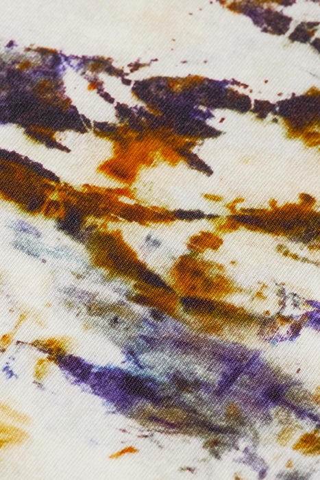 ALL-OVER PRINTED T-SHIRT IN ORGANIC COTTON OFF WHITE ICE DYE 7