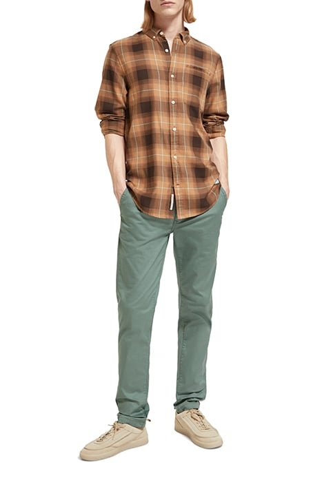 LIGHTWEIGHT HERRINGBONE SHADOW CHECK-STRIPE TOFFEE CHECK 3
