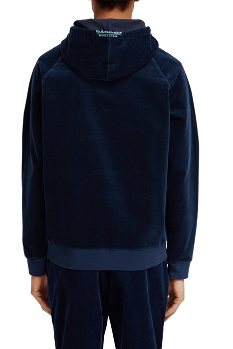 CORDUROY HOODIE STEEL 2