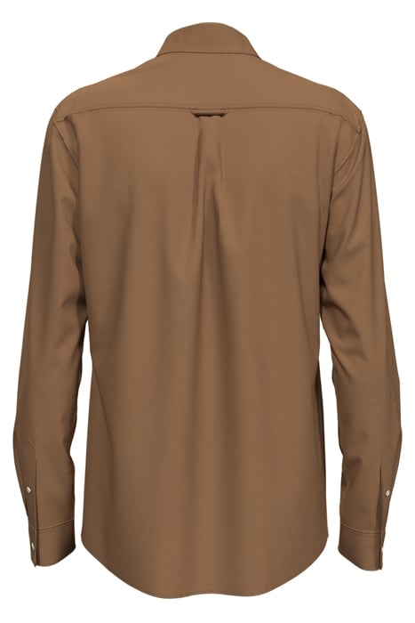 ESSENTIAL SOLID OXFORD SHIRT CAMEL 2