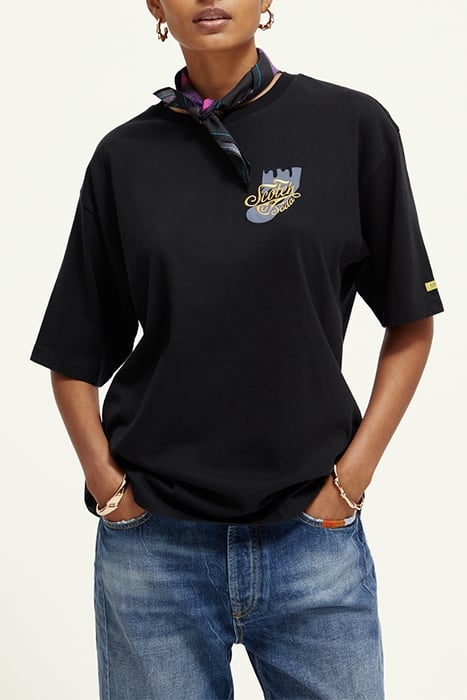 COTTON IN CONVERSION GRAPHIC LOOSE FIT T-SHIRT BLACK 1