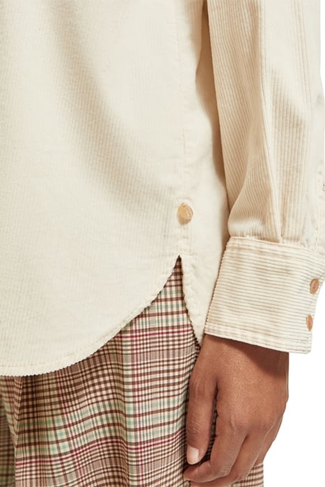 CORDUROY RELAXED FIT WESTERN SHIRT SOFT ICE 7