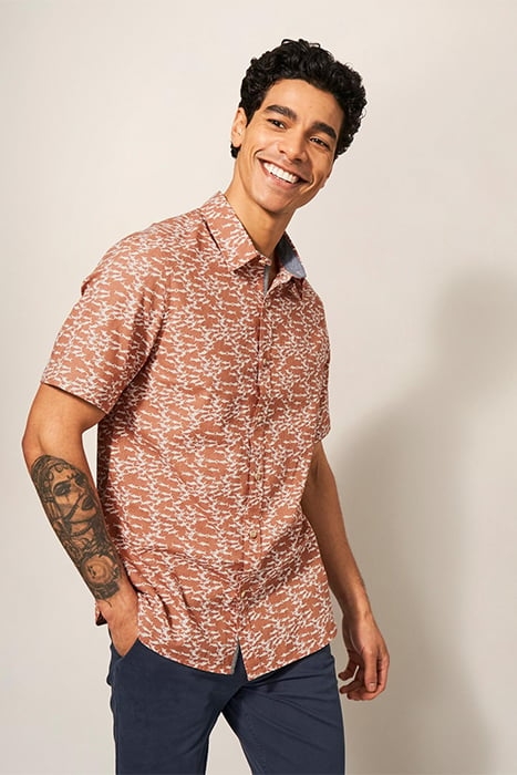 SHARK PRINTED SHIRT DEEP PINK 1