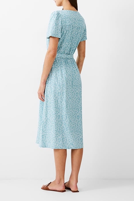 BREYA BUTTON MIDI DRESS STILL WATER 2