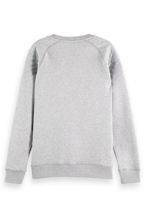 COTTON IN CONVERSION SEQUIN DETAIL QUILTED RAGLAN SWEATSHIRT 5