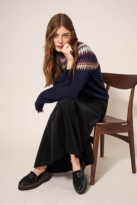 FRANKIE FAIRISLE JUMPER DARK NAVY 3