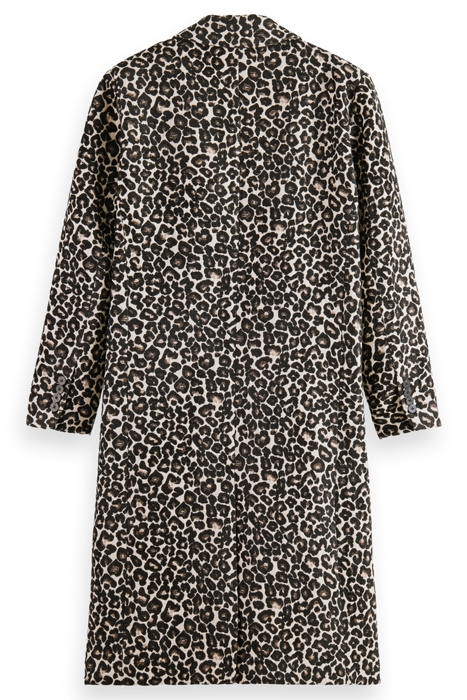 LEOPARD SINGLE BREASTED COAT LEOPARD JACQUARD 5