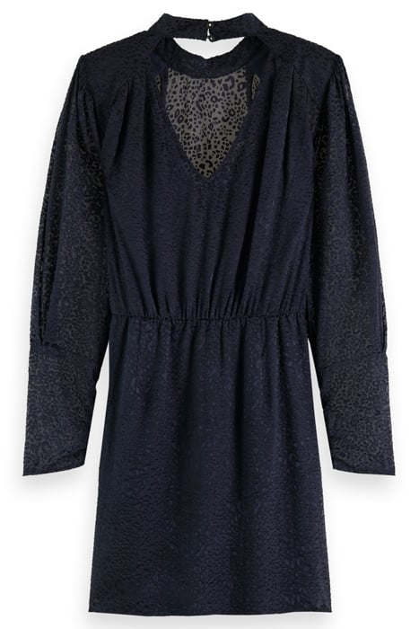 MOCK NECK MINI DRESS WITH OPEN BACK DETAIL NIGHT 5