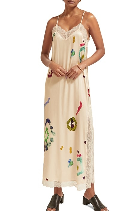 CAMI MAXI DRESS WITH LACE DETAIL GALAXY DYE SOFT ICE 5