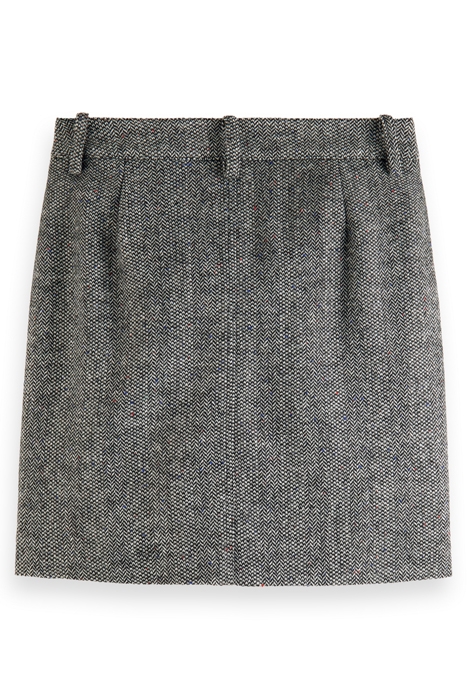 HERRINGBONE HIGH RISE MINI SKIRT HERRINGBONE TWEED 5