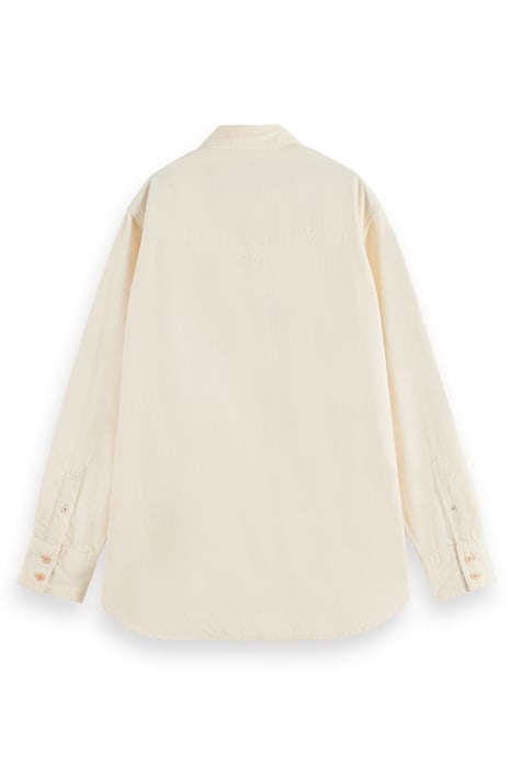 CORDUROY RELAXED FIT WESTERN SHIRT SOFT ICE 5