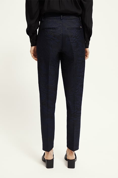 LOWRY - MID RISE SLIM LEG FEATHER JACQUARD PANTS FEATHER JAC 2
