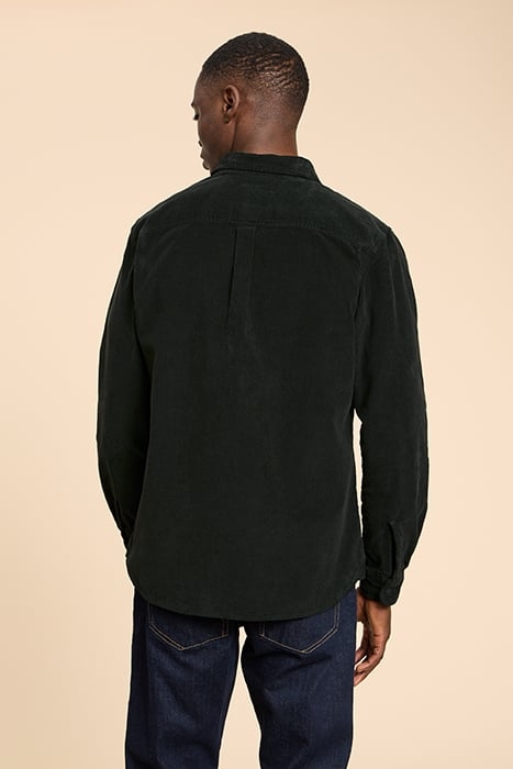 WHITWICK CORD SHIRT DARK GREEN 3