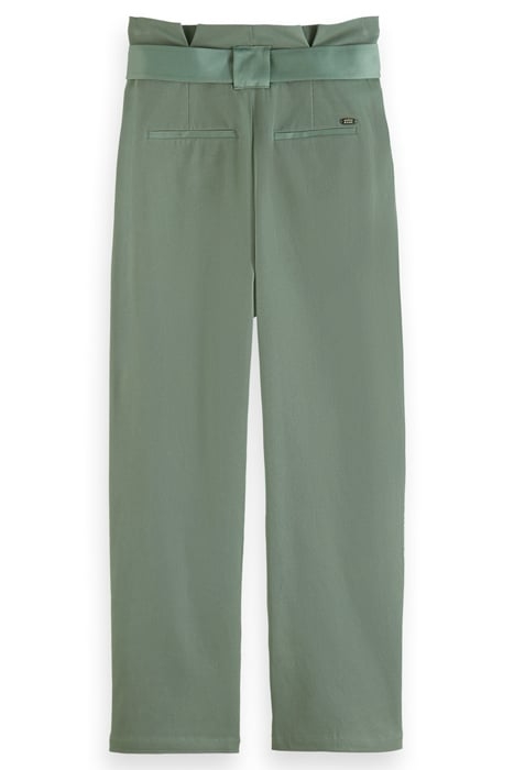 DAISY - HIGH RISE STRAIGHT LEG PAPER BAG PANT SEAWEED 5