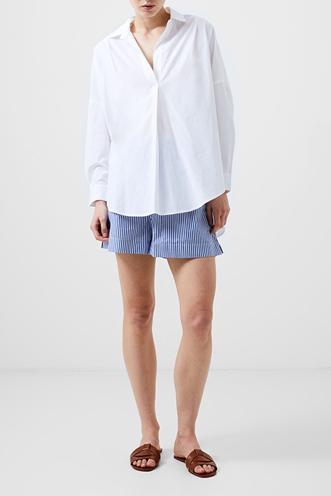BRODERIE MIX L/S POPOVER WHITE 1