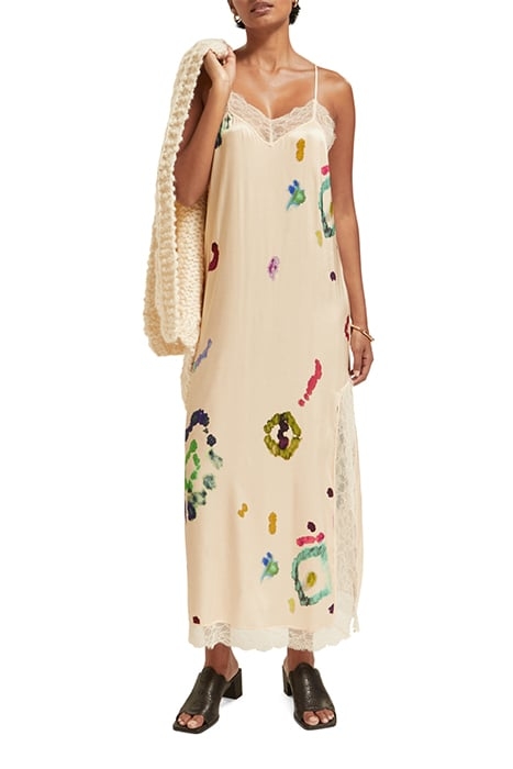 CAMI MAXI DRESS WITH LACE DETAIL GALAXY DYE SOFT ICE 6