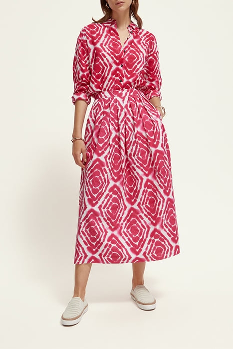 OVERSIZED SHIRT WITH PRINT DISCO TIE DYE POP PINK 3