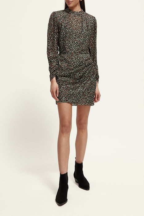 MOCK NECK MINI DRESS WITH OPEN BACK DETAIL CREATURES OF THE 2