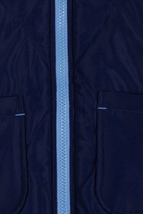 REVERSIBLE QUILTED JACKET MID BLUE 3