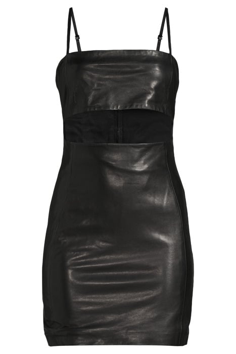 TABATA LEATHER DRESS IN BLACK 3