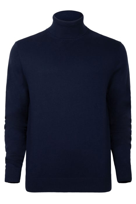 ROLL NECK COTTON/NYLON/MERINO BLACK 1