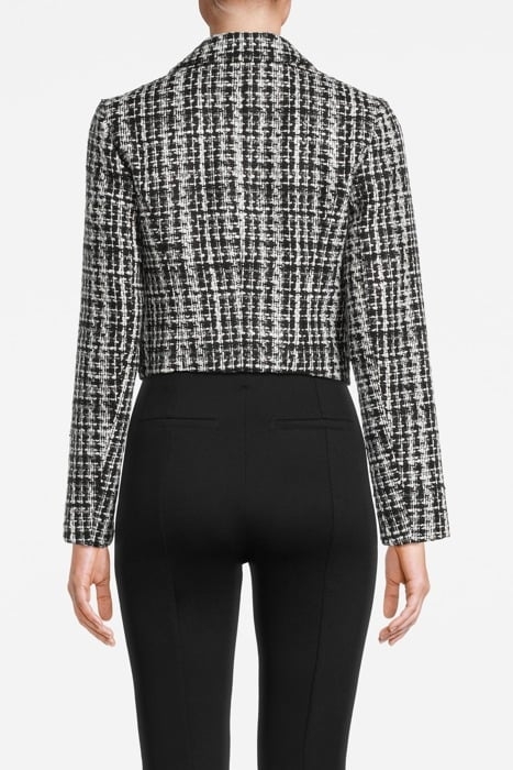 MEGAN SHORT JACKET CHECK BLACK AND BLAZER WHIT 2