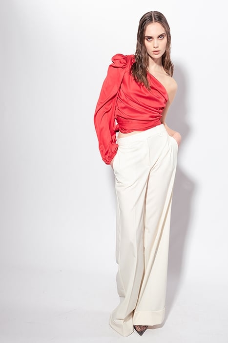 PRUDENTE PANTALONE TELA LANA VANILLA ICE-CREAM 2