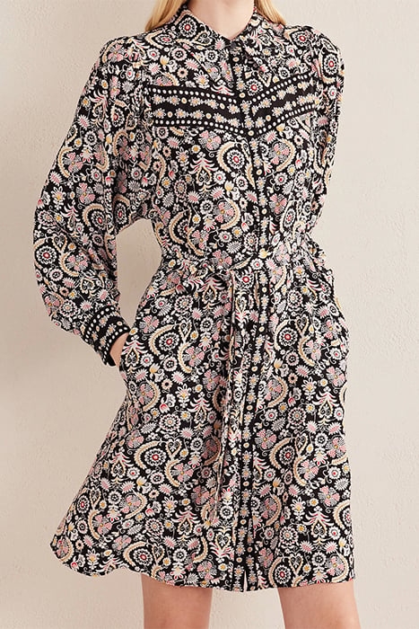 MINI SHIRT DRESS BLACK, TROPIC CHARM 5