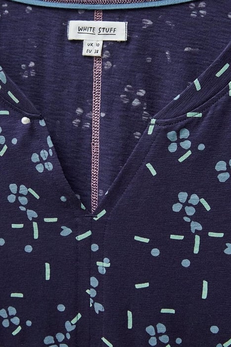 NELLY TEE NAVY PRINTED 3