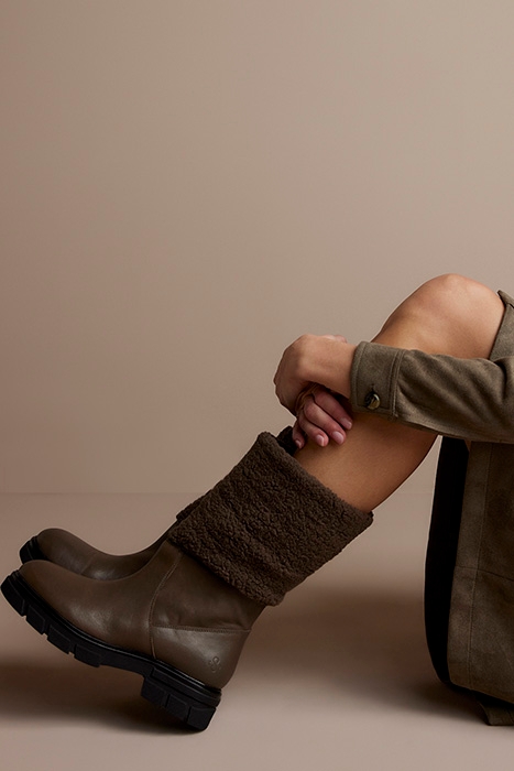 LEATHER BOOTS TEDDY BROWN 4