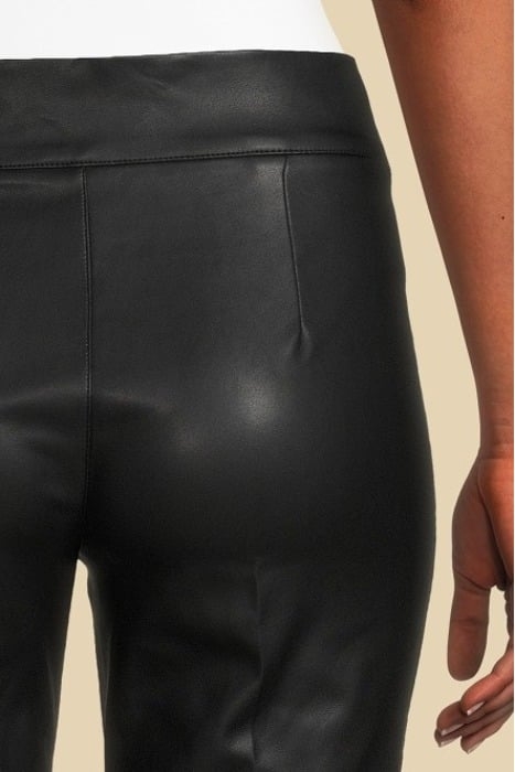 MIRTA STRAIGHT PANT JET BLACK LEATHER 5