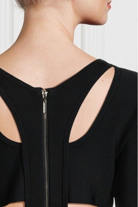 ARIA SWEATER DRESS JET BLACK 5