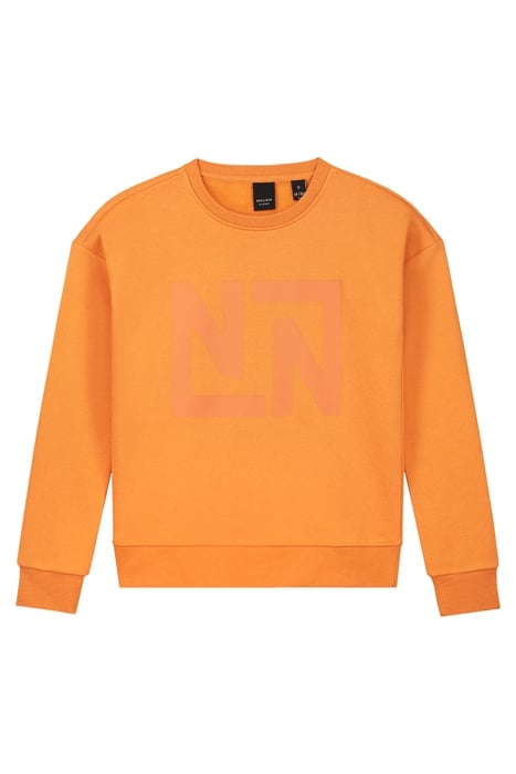 PENNY LOGO SWEATER BRIGHT ORANGE 1