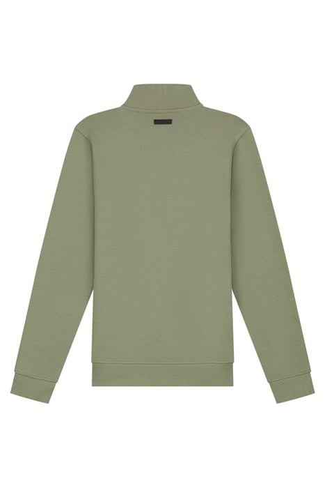 MOCK NECK SWEATSHIRT MUD GREEN 2
