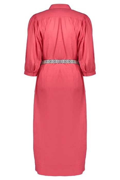 DRESS WITH BELT CORAL 4