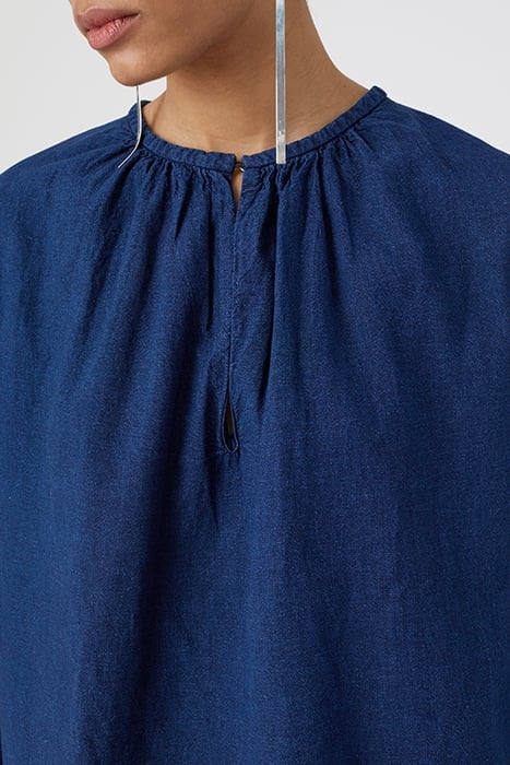 GATHERED TOP SHIRTS & BLOUSES DARK BLUE 5